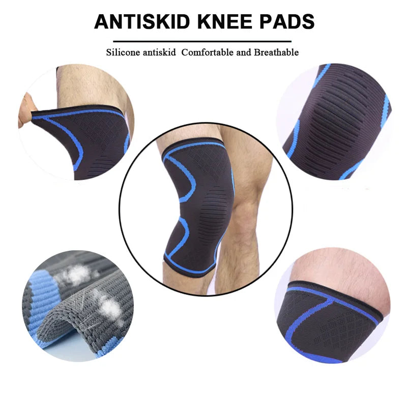 Open Patella Knee Compression Sleeve - Adjustable Weightlifting Support