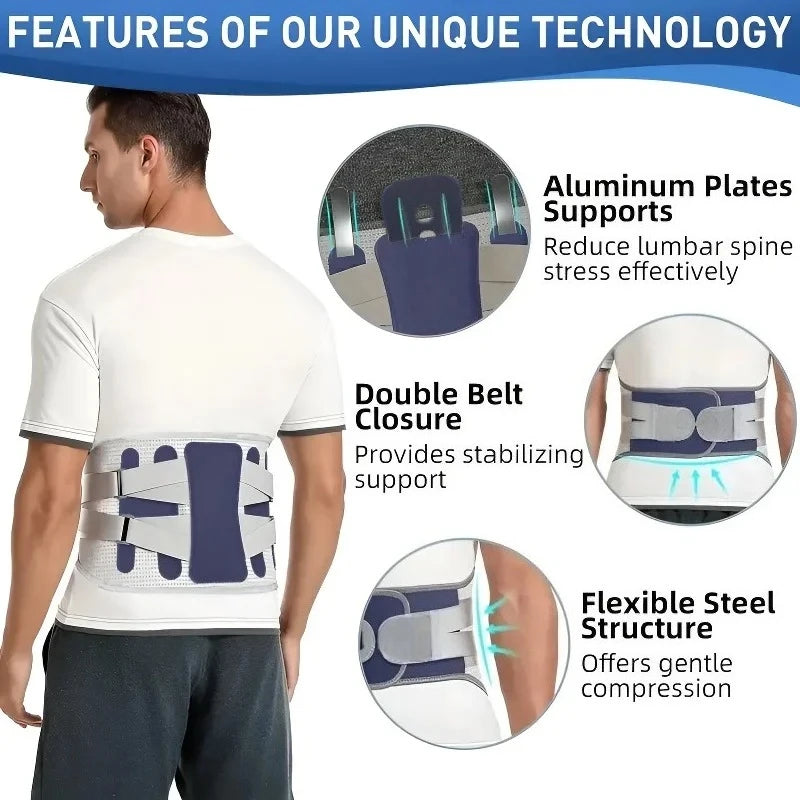 MarkhorAthletics™ Back Brace Support Belt For Lower Pain Relief