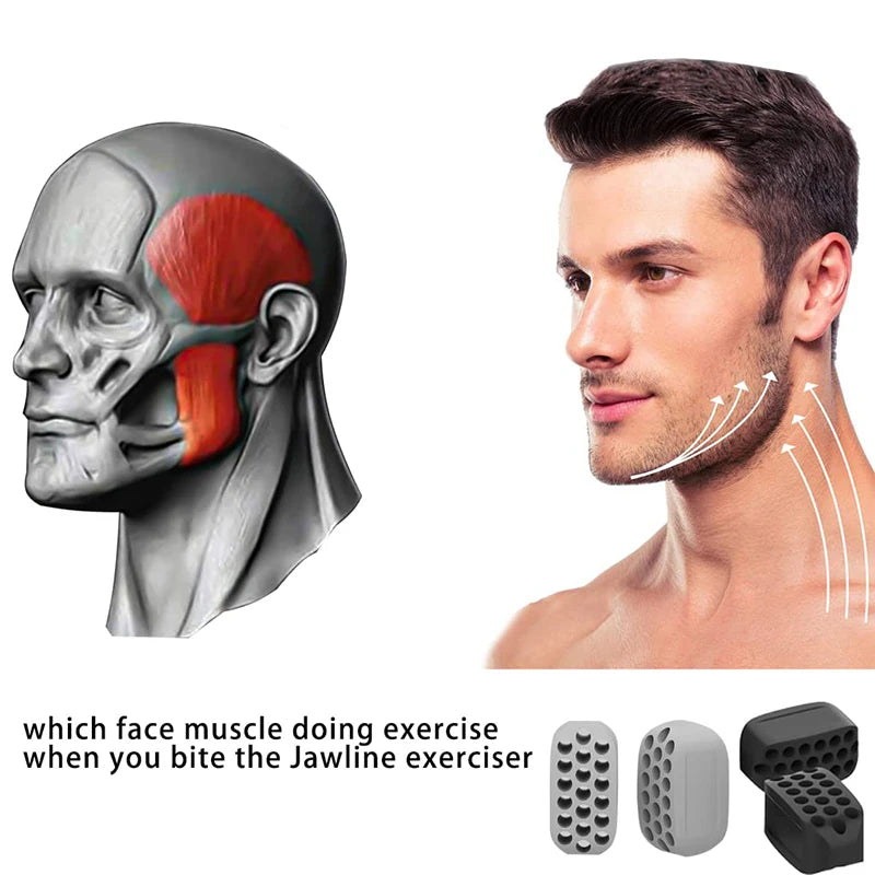 Silicone Jaw Exerciser – Reusable Jaw & Facial Muscle Trainer