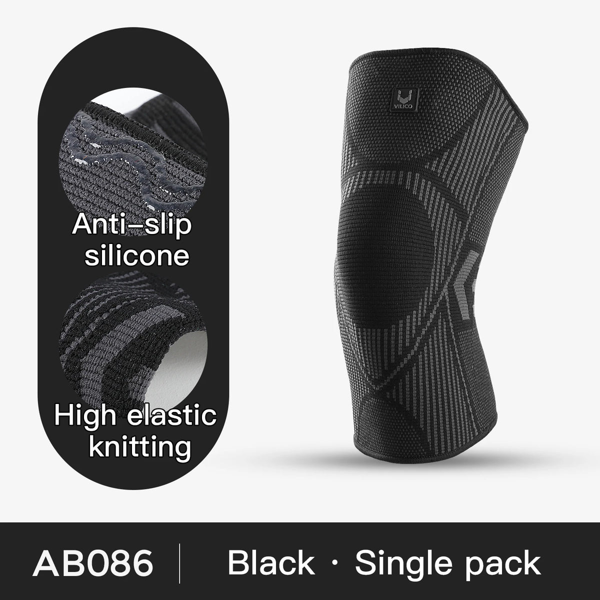 Compression Knee Sleeve – Anti-Slip Silicone Support