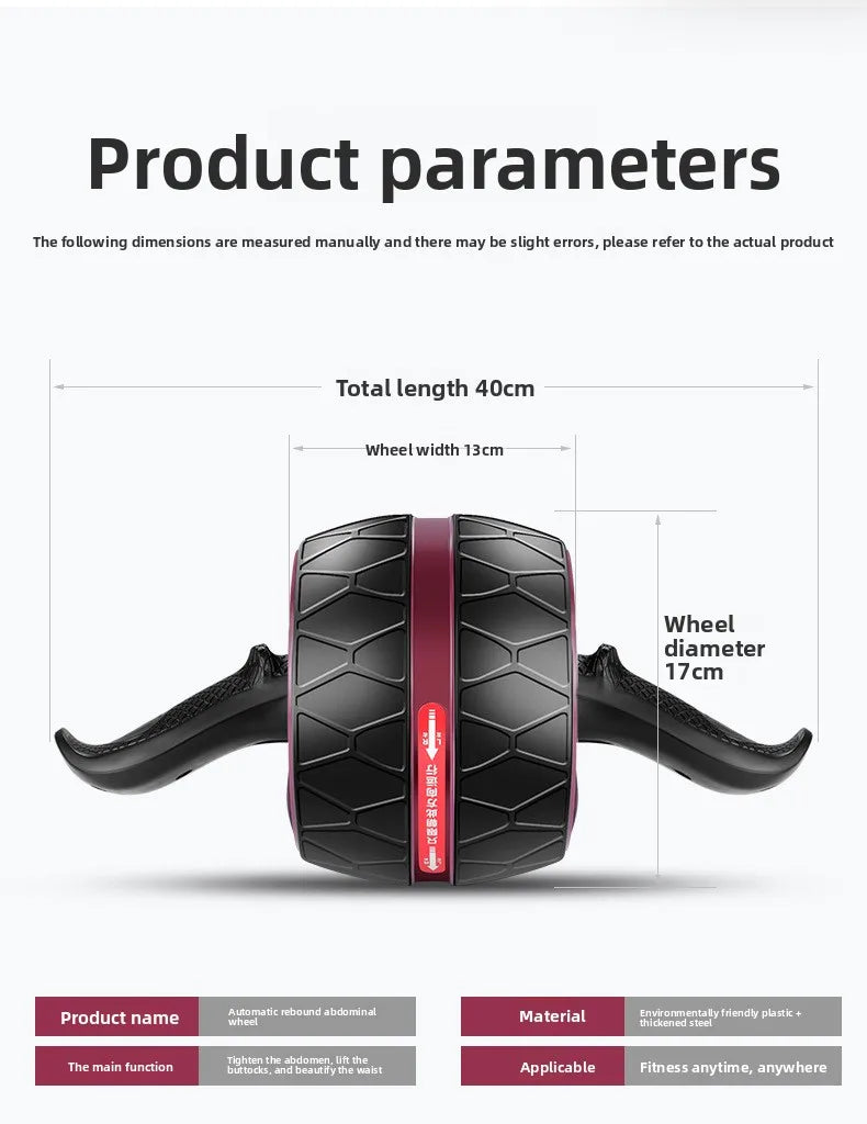 MarkhorAthletics™ Rebound Ab Roller Knee Mat - Home Gym Fitness Equipment for Core Strength Training Belly Wheel Workout