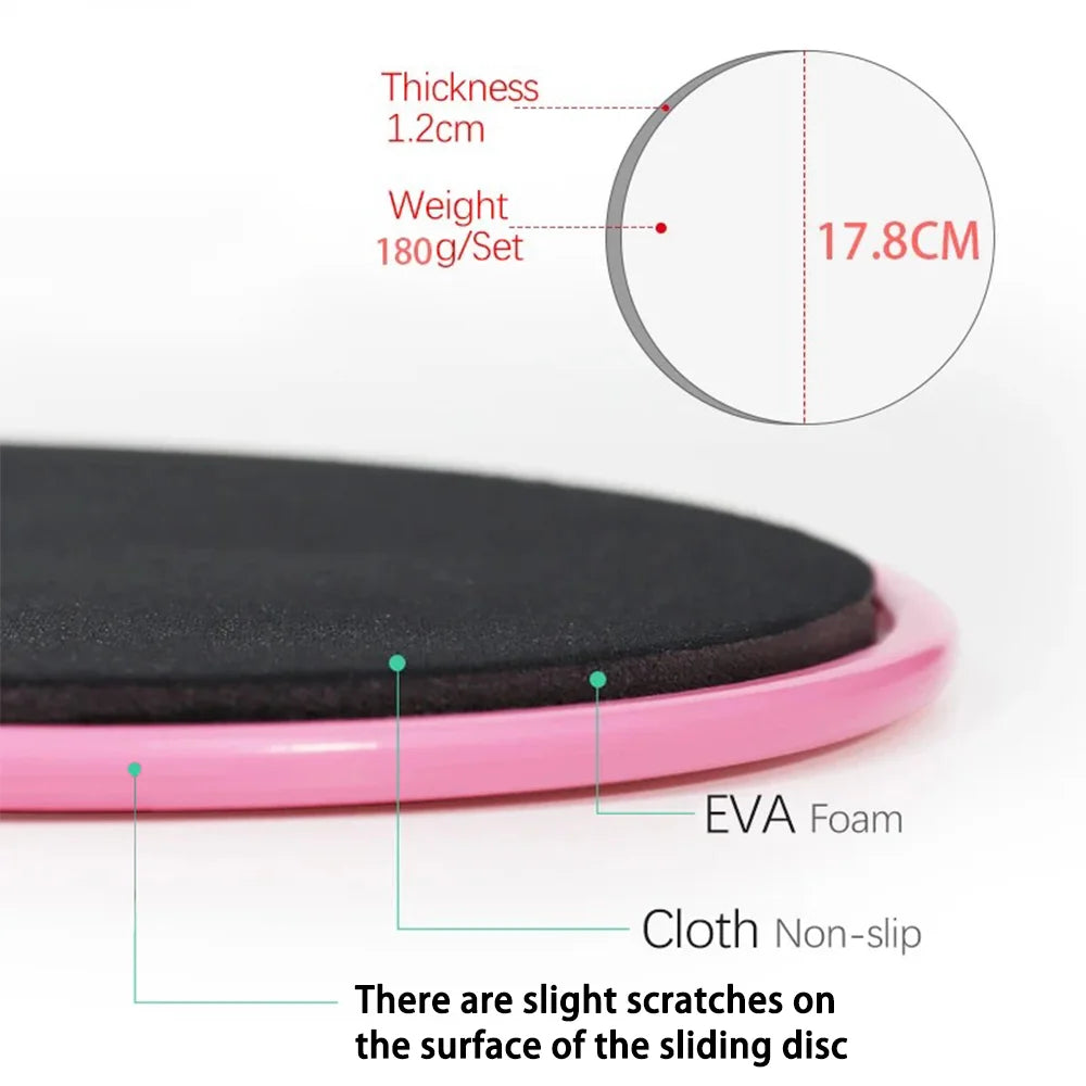 MarkhorAthletics™ High Quality Yoga Fitness Sliding Discs/Pads