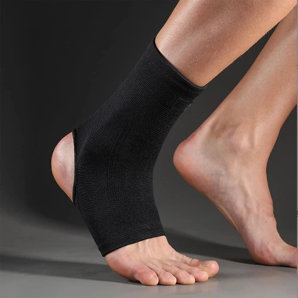 Breathable Ankle Compression Sleeve - Open-Heel Support Brace