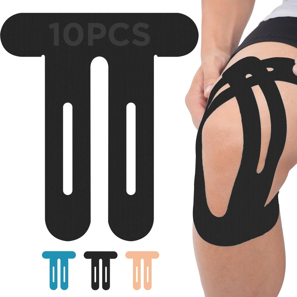 Precut Kinesiology Tape for Knees (10-Pack) – Knee Support Tape