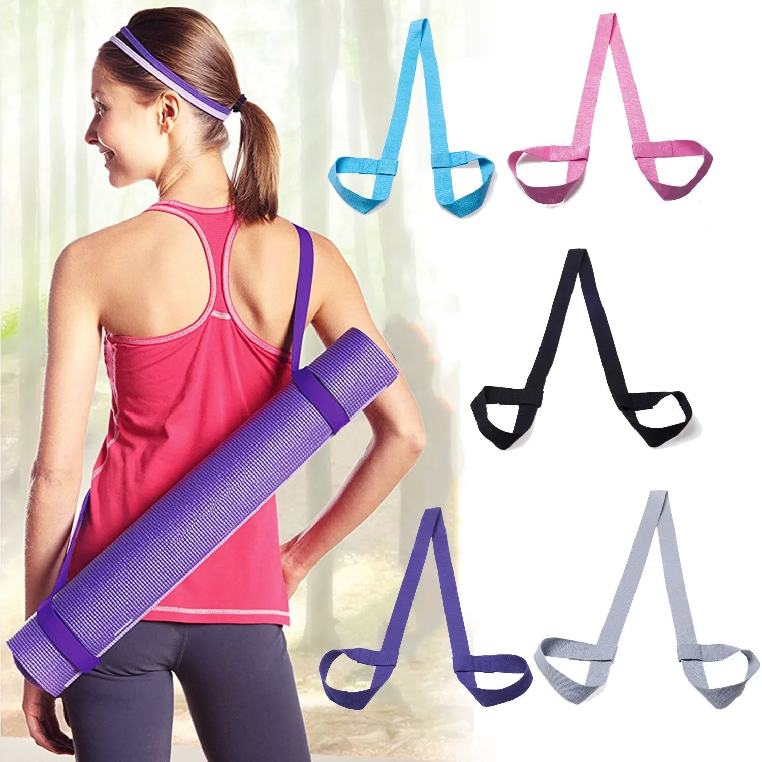 MarkhorAthletics™ Portable Yoga Mat Strap Belts