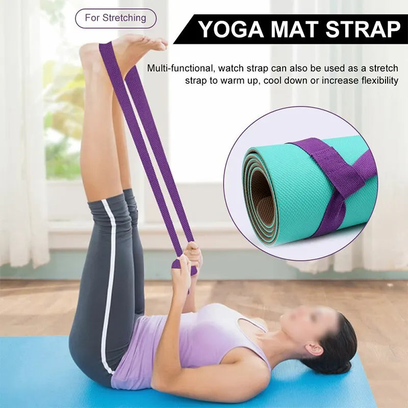 MarkhorAthletics™ Portable Yoga Mat Strap Belts