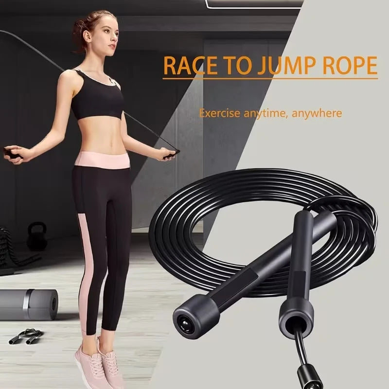 Adjustable Skipping Rope – PVC Jump Rope for Cardio Training
