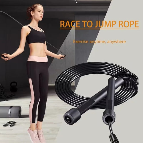 Adjustable Skipping Rope – PVC Jump Rope for Cardio Training