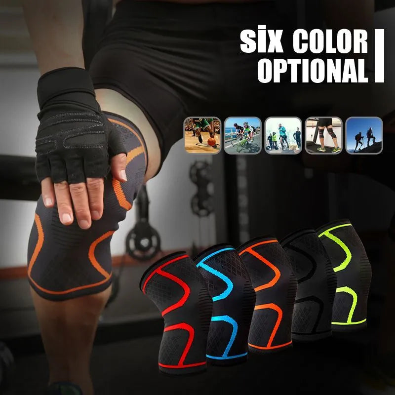 Open Patella Knee Compression Sleeve - Adjustable Weightlifting Support