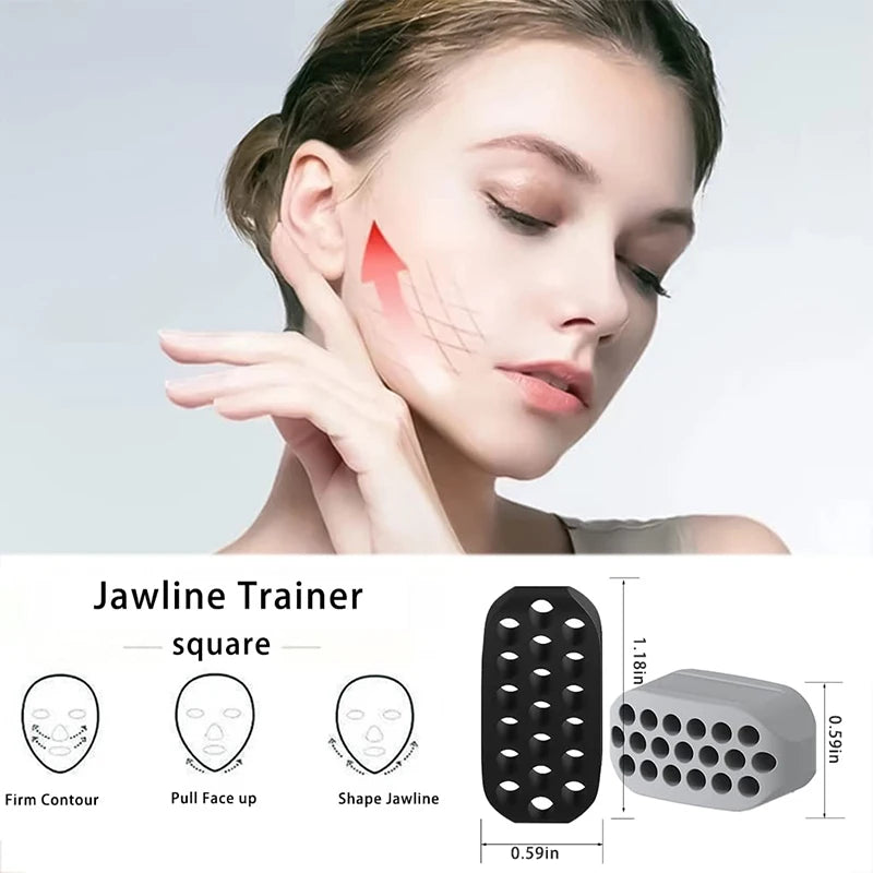 Silicone Jaw Exerciser – Reusable Jaw & Facial Muscle Trainer