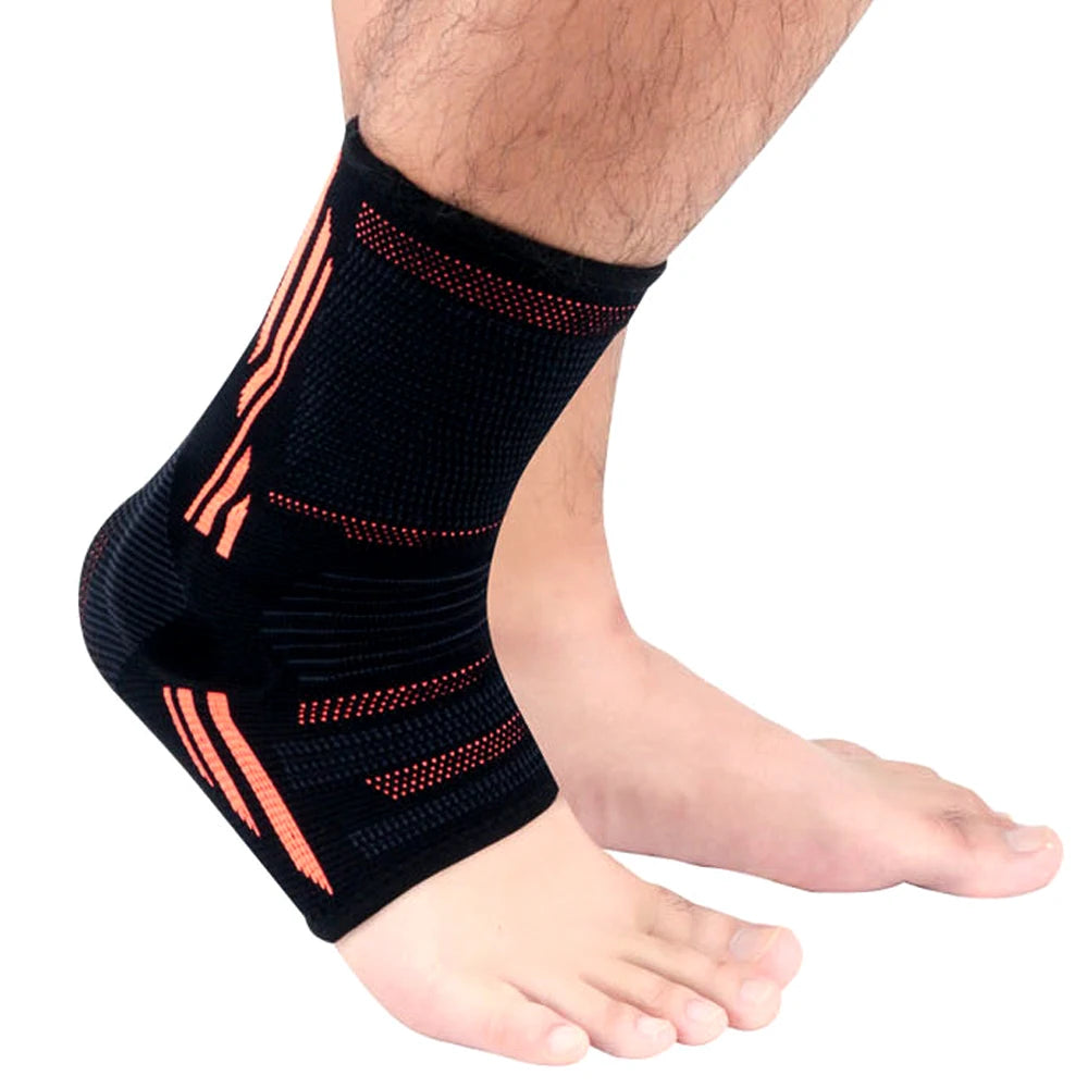 Toeless Ankle Sleeve with Silicone Gel Cushion - Anti-Slip Grip