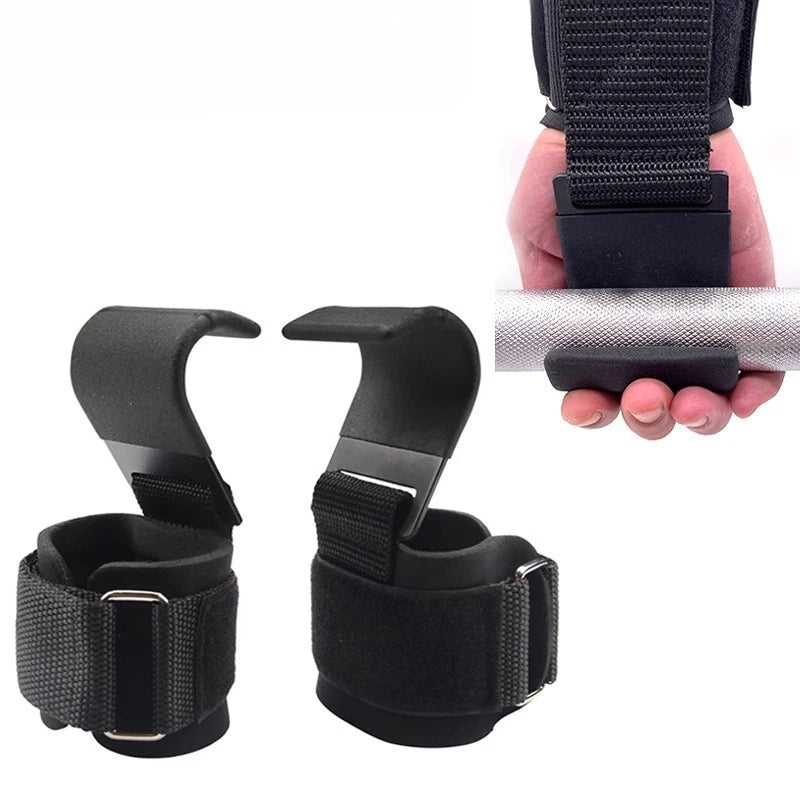MarkhorAthletics™  Weight Lifting Hook Grips With Wrist Wraps Hand-Bar