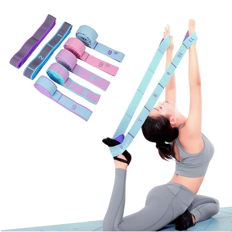 Multi-Section Yoga Stretch Strap - Ballet & Dance Flexibility Band
