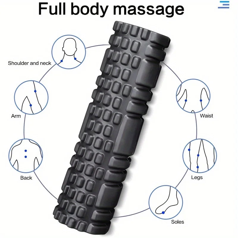 EVA Textured Foam Roller 30 x 8cm - Muscle Roller for Yoga & Pilates