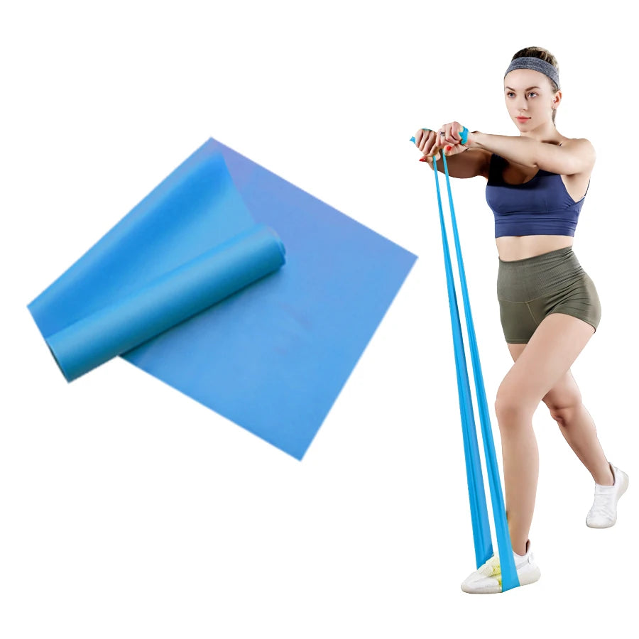 Long Pilates Resistance Band - Stretch Band for Physical Therapy & Yoga