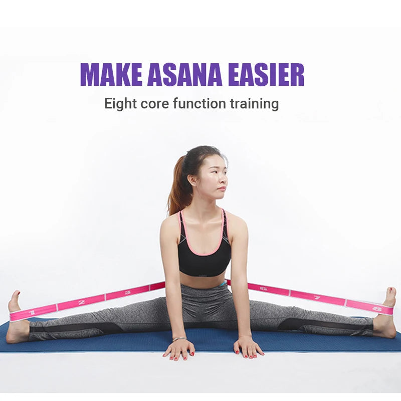 Multi-Section Yoga Stretch Strap - Ballet & Dance Flexibility Band