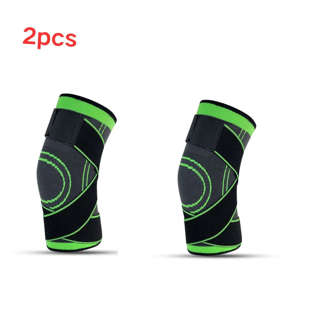 Knee Compression Sleeve Twin Pack - Adjustable Support Set