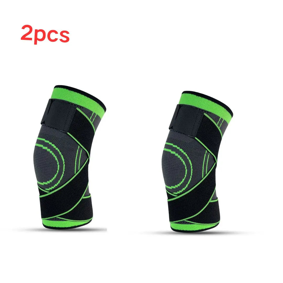 Knee Compression Sleeve Twin Pack - Adjustable Support Set