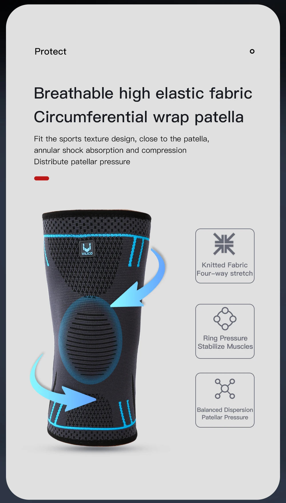 Non-Slip Compression Knee Sleeve – Secure Fit Support