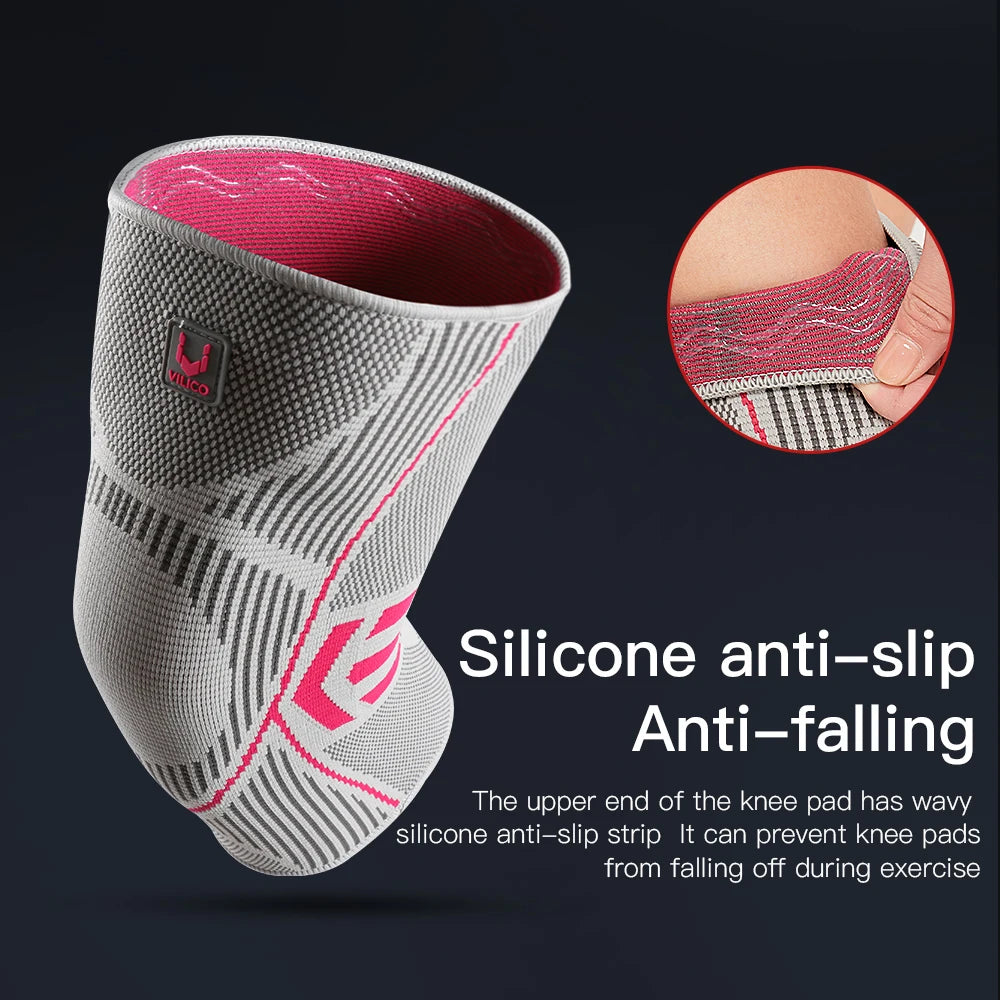 Compression Knee Sleeve – Anti-Slip Silicone Support