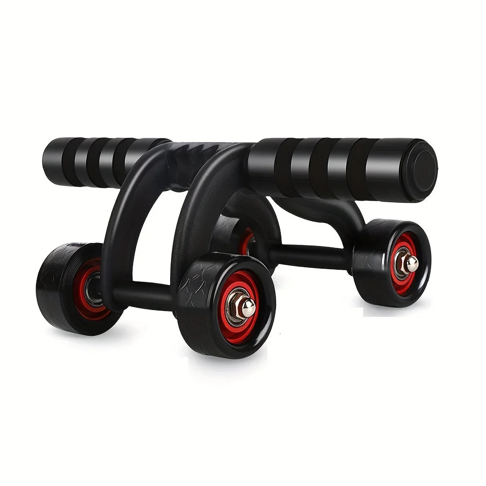Four-Wheel Abdominal Roller – Stability Core Trainer