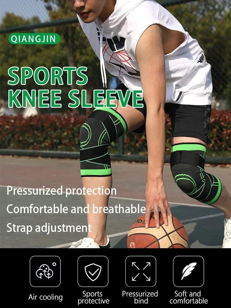 Adjustable Knee Compression Sleeve - Running & Workout Support