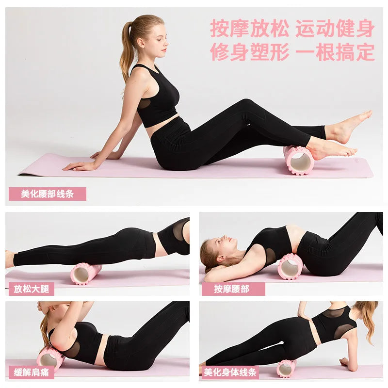 EVA Foam Roller 30cm - Textured Muscle Roller for Back Pain Relief