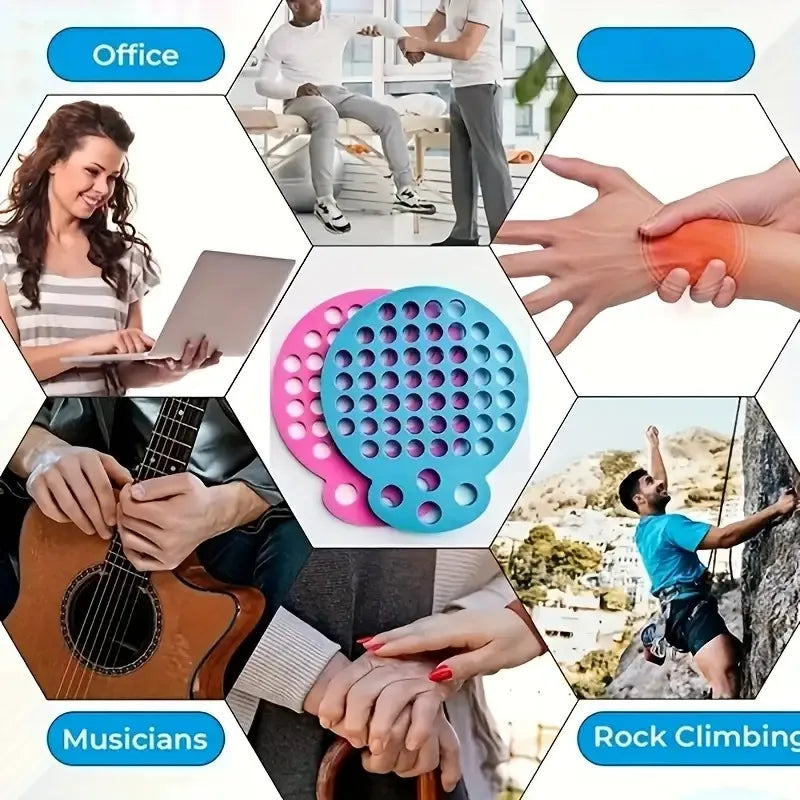 Silicone Hand Grip Strengthener – Finger & Forearm Exerciser Set