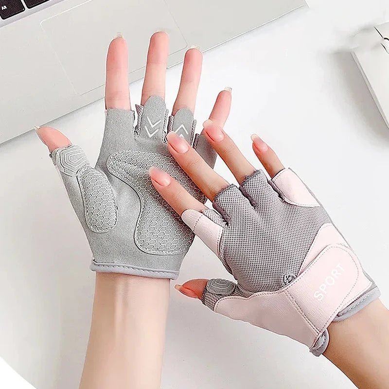 MarkhorAthletics™ Fitness gloves - anti-slip, anti-curl, semi-fingered wrist guards for bar exercises, sports, cycling, yoga, outdoor activities.