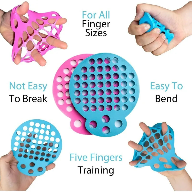 Silicone Hand Grip Strengthener – Finger & Forearm Exerciser Set