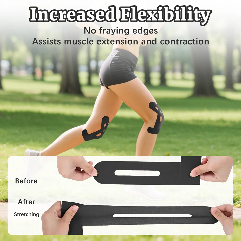Precut Kinesiology Tape for Knees (10-Pack) – Knee Support Tape