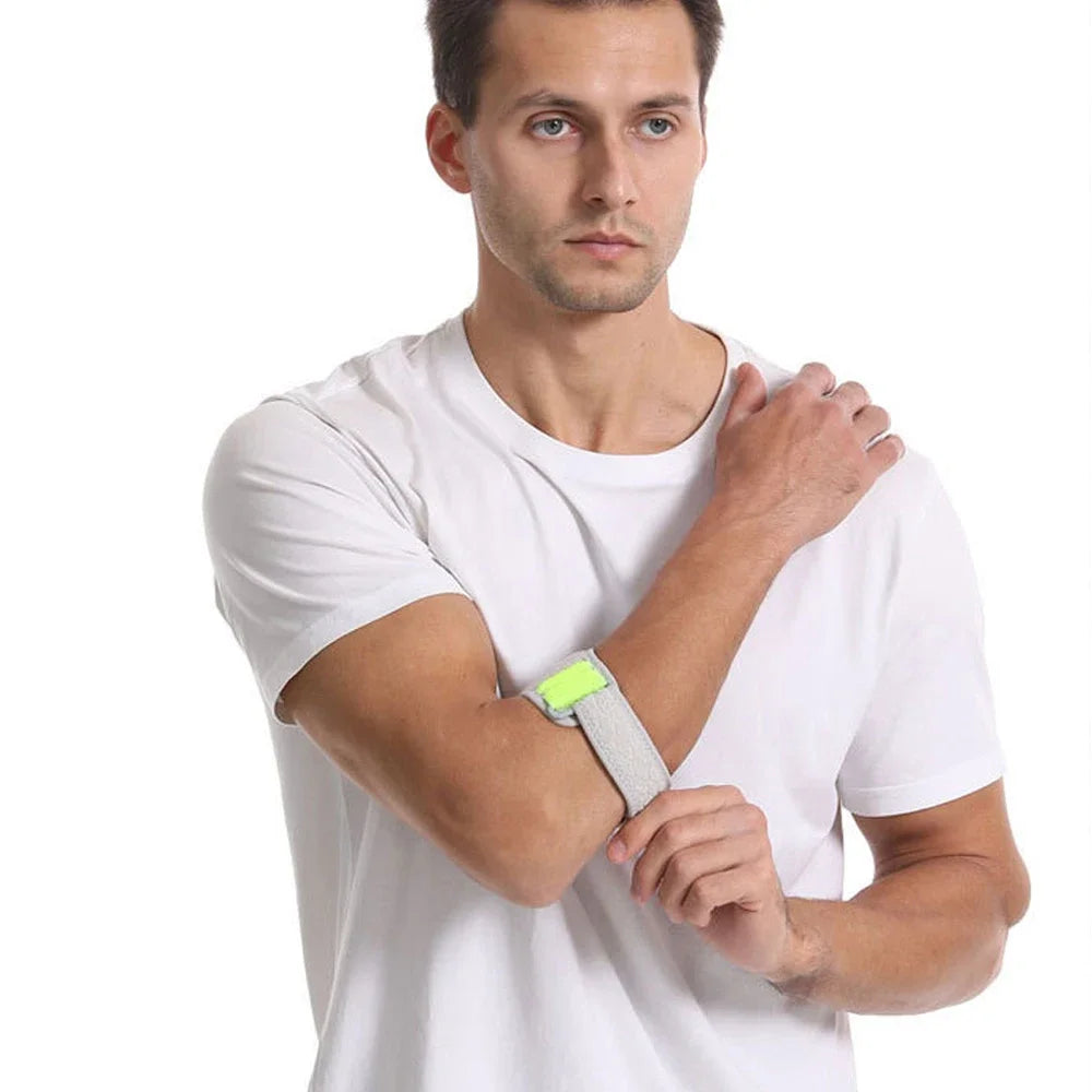 Elbow Support Strap with Shock-Absorbing Pad - Adjustable Fit