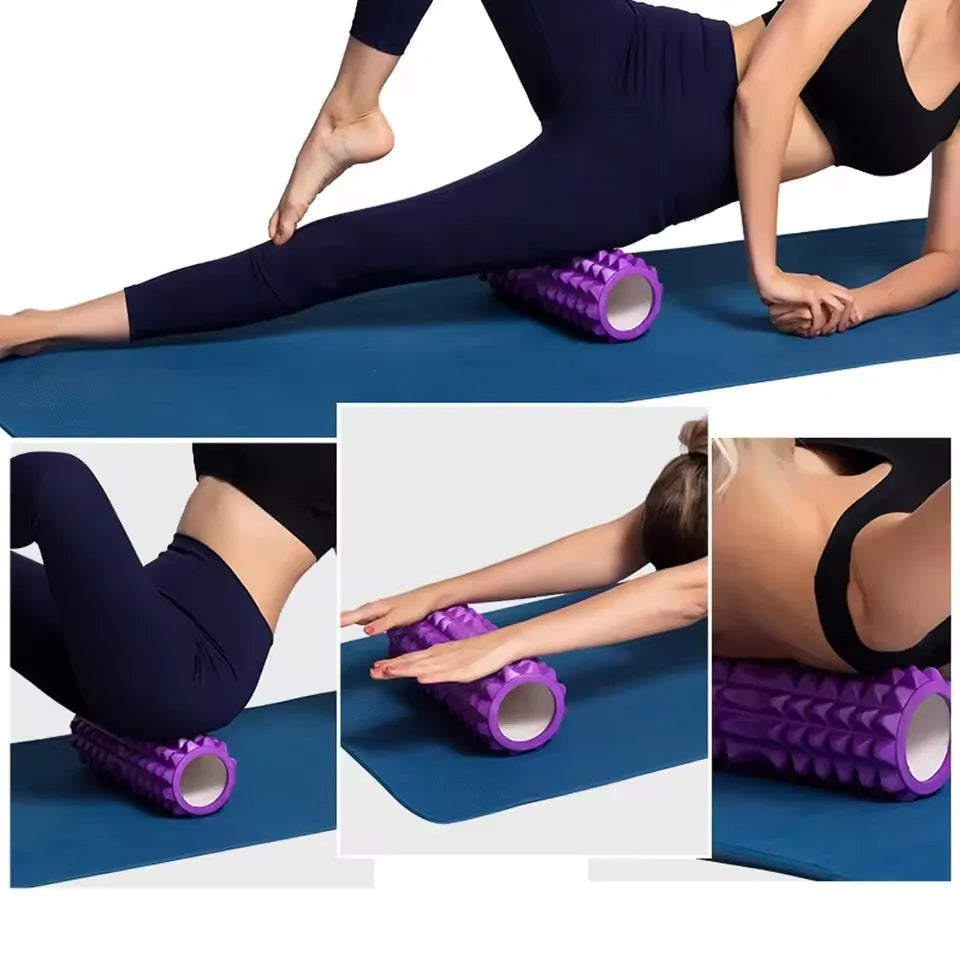 EVA Foam Roller 30cm - Textured Muscle Roller for Back Pain Relief
