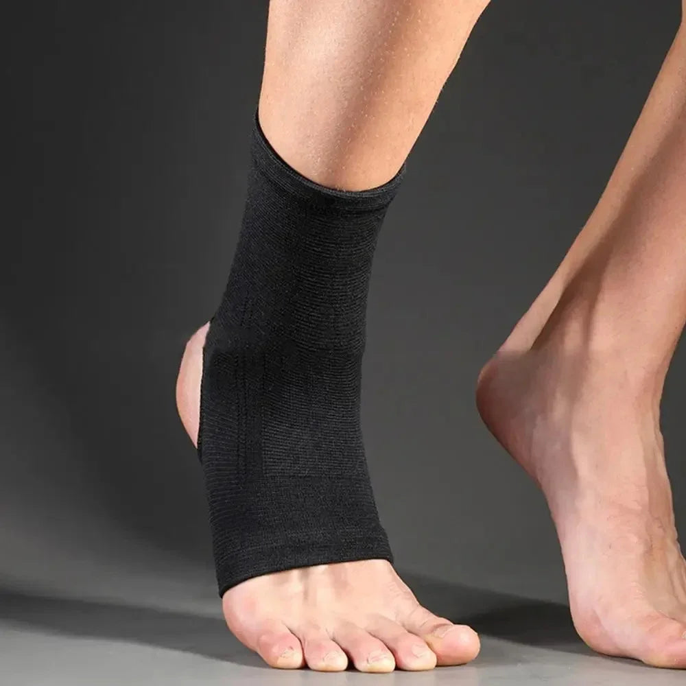 Breathable Ankle Compression Sleeve - Open-Heel Support Brace