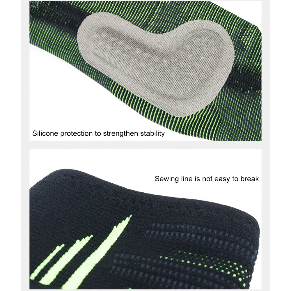 Toeless Ankle Sleeve with Silicone Gel Cushion - Anti-Slip Grip