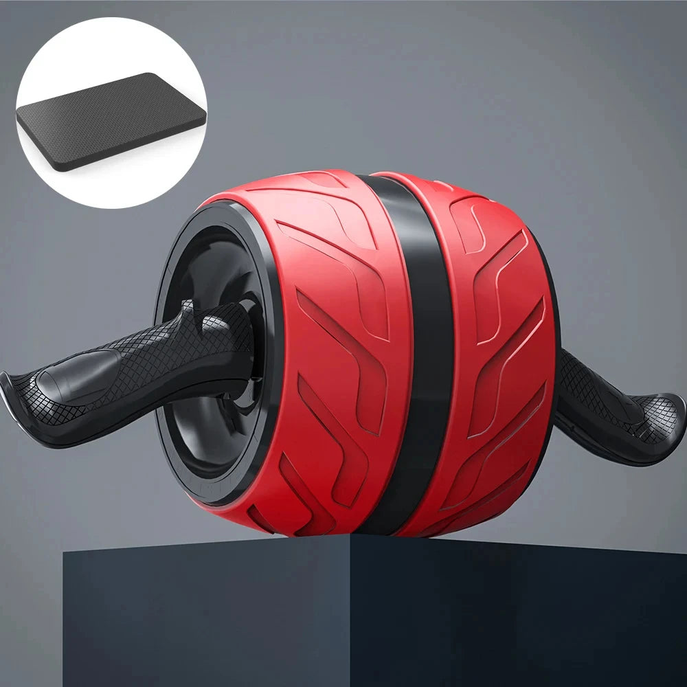 Rebound Ab Roller - Wide Wheel Core Trainer with Knee Mat