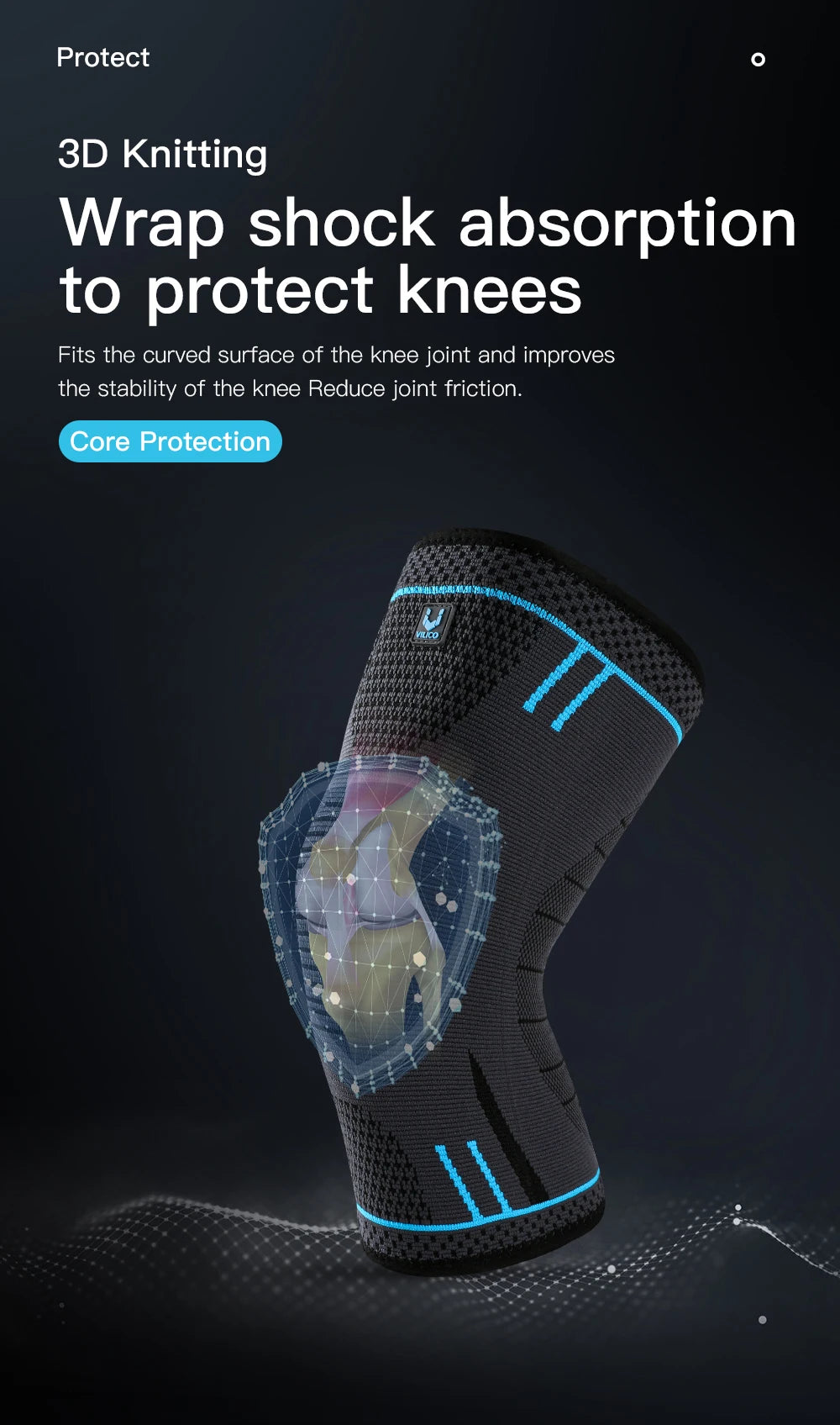 Compression Knee Sleeve – Spring Support Brace