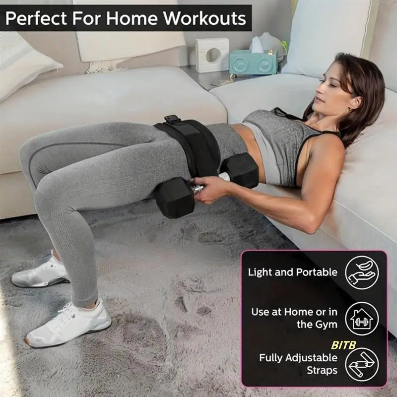 MarkhorAthletics™ Adjustable Hip Thrust Belt for Glute Training