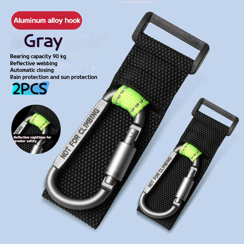 MarkhorAthletics™ 2PCS Heavy Duty Aluminium Alloy Hooks for Motorcycle, E-Bike, Scooter & Outdoor Use