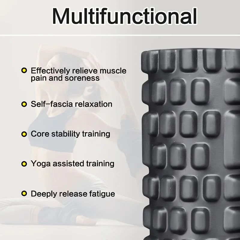 EVA Textured Foam Roller 30 x 8cm - Muscle Roller for Yoga & Pilates