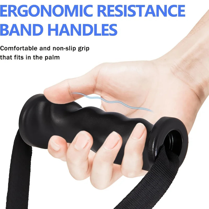 2-Pack Ergonomic Cable Machine Handles - Resistance Band Grips