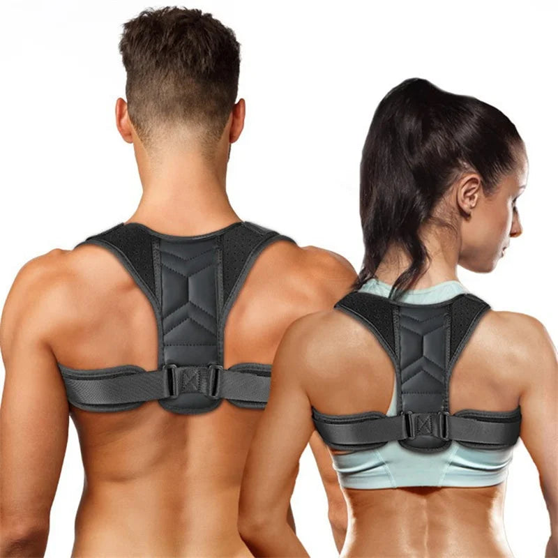 MarkhorAthletics™ Adjustable Back Posture Corrector Neck Brace