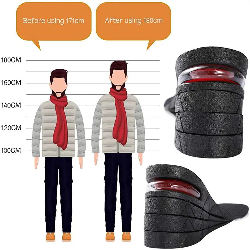 Height Increase Insoles - Invisible Air Cushion Elevator Insert