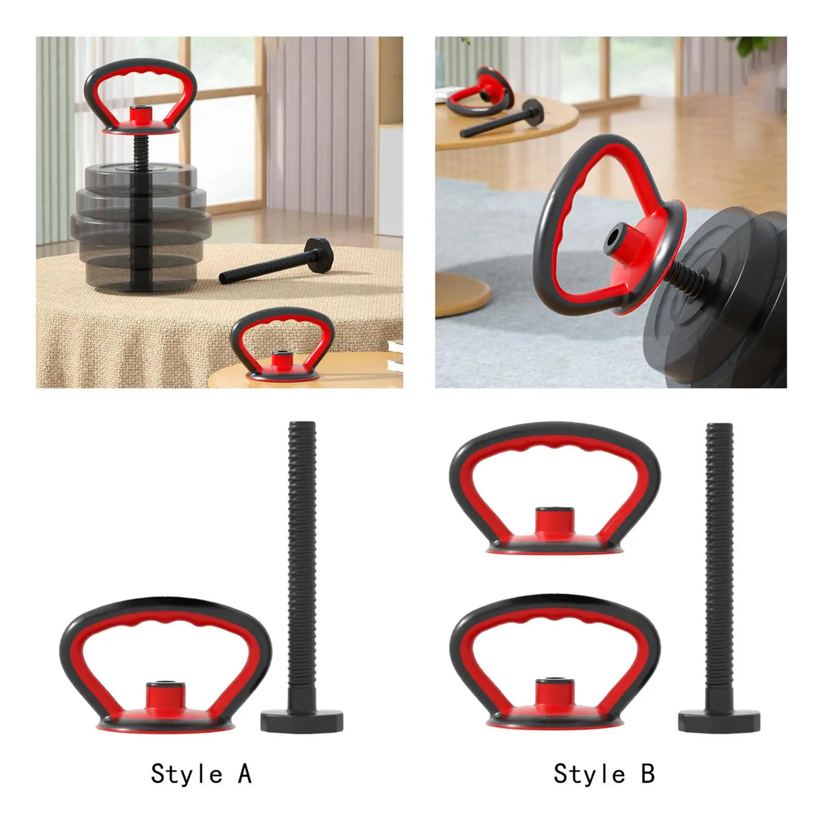 Portable Kettlebell Handle – Adjustable Weight Plate Grip