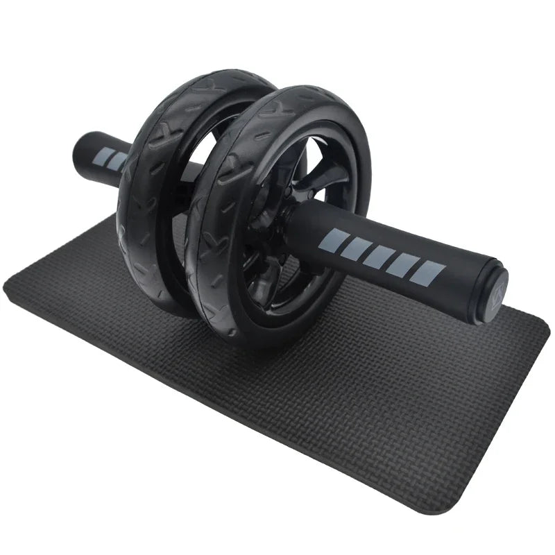 Double Wheel Ab Roller - 15cm Wheels with Knee Mat