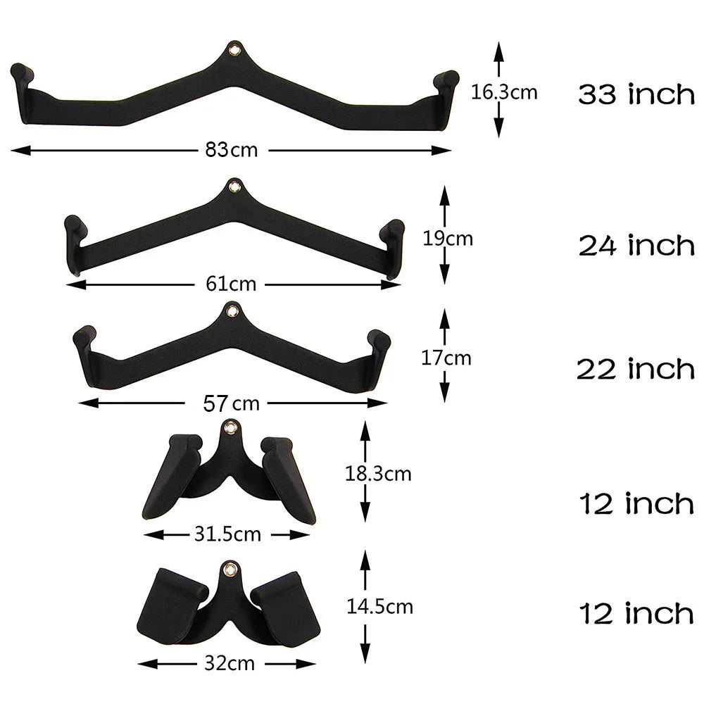 V-Bar Cable Machine Attachment – Rowing & Pulldown Handle
