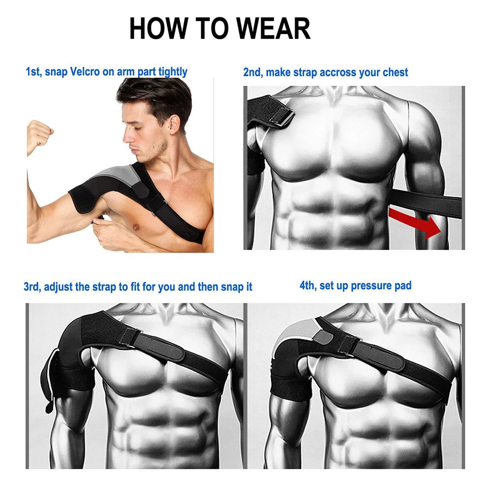 Shoulder Ice & Heat Therapy Brace – Compression Support Wrap
