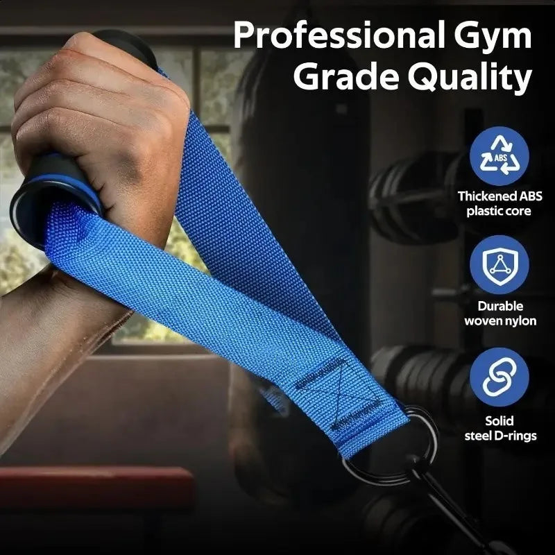 D-Ring Metal Gym Handle – Cable Machine & Resistance Band Attachment