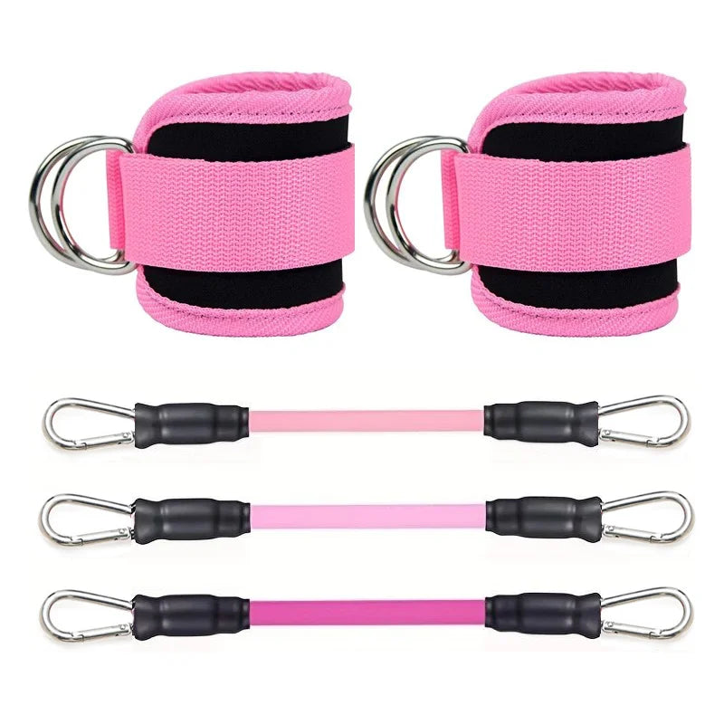 Ankle & Hip Resistance Bands – Booty Band Set with Ankle Straps