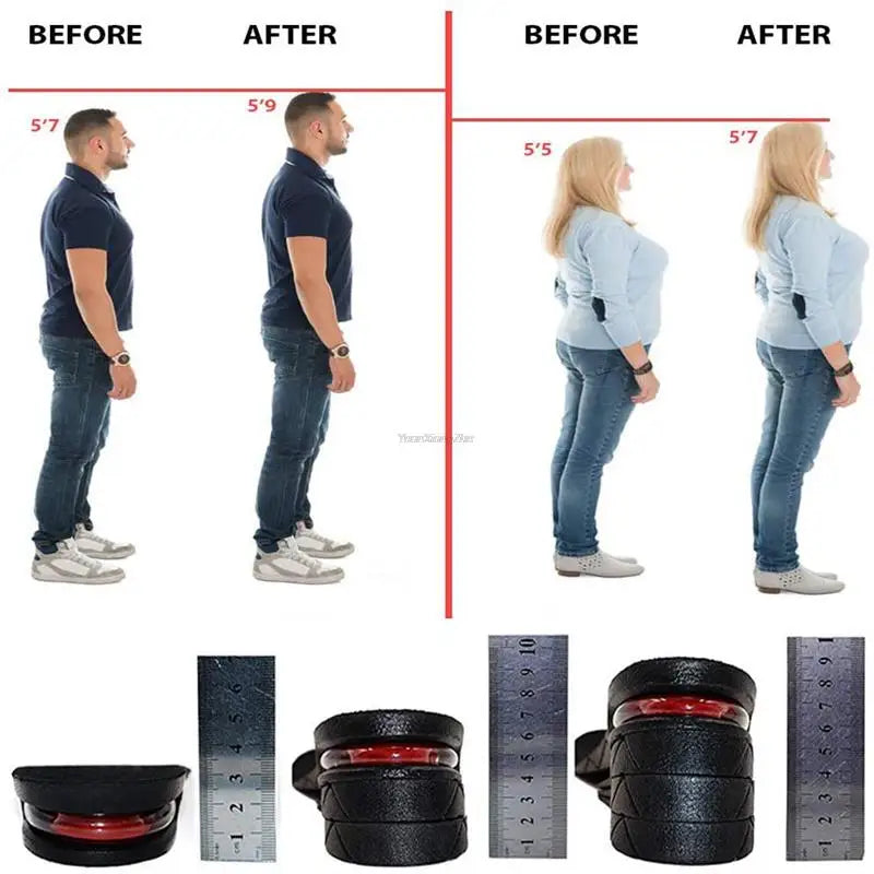 Height Increase Insoles - Invisible Air Cushion Elevator Insert